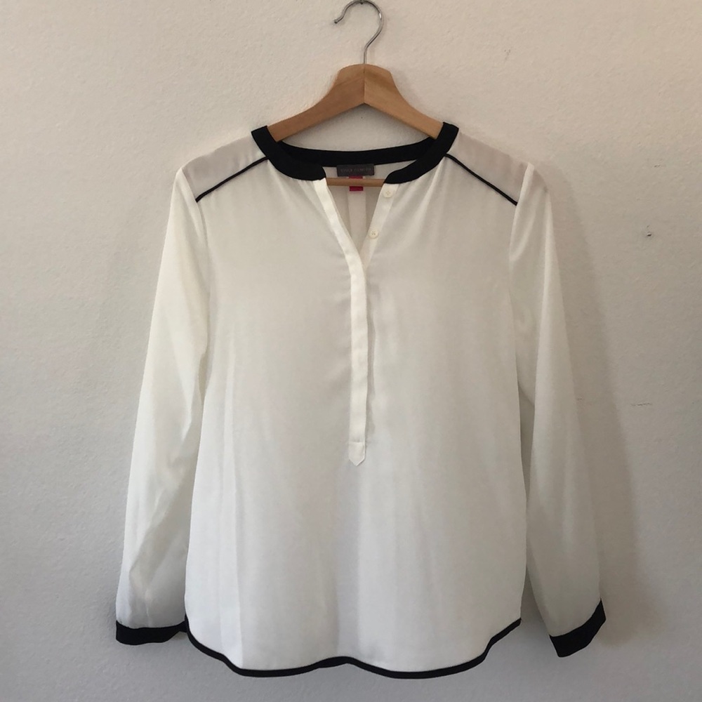 New PS Vince Camuto Longsleeve White Blouse
